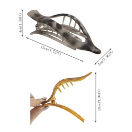 6pcs Flat Hair Clips Big Claw Clips for Thick Hair Grippers Barrettes for Women Girl Curly Hair Fashion Summer Accessories