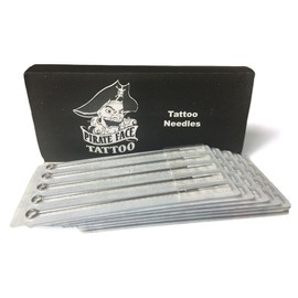 PFT (60) Counts of Assorted PRE-STERILIZED Tattoo Needles with Matching (60) Black Rubber Disposable Tubes (5/8") by Pirate Face Tattoo
