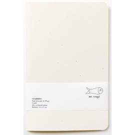 mr. rouge - Cuaderno de notas premium, papel reciclado, cosido al lomo. A5A4. HECHO A MANO. (Beige, A5 (media carta))                                 