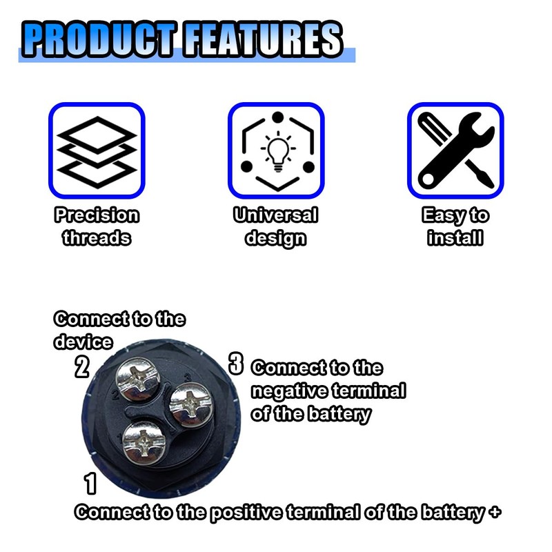 12V DC 50A Car Engine Ignition Switch, Engine Push Button