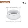 sourcing map 6 Pcs Desk Grommet, 1.97 inch 50mm Desk