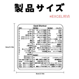 Charming Club (3 Types of Japanese Compatible) Shortcut Key Seal, Windows/Excel/MacOS Close-up Chart Sticker, Computer System Operation, Improves Work Efficiency, For Beginners (Aqua (Transparent