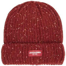 JACK & JONES Men's Knitted Hat, Cabernet
