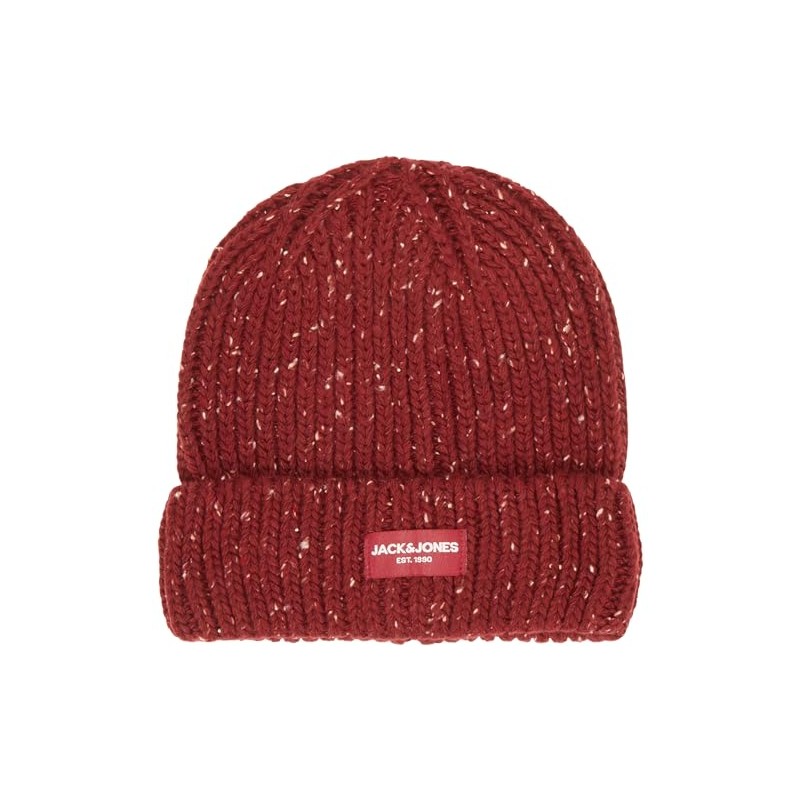 JACK & JONES Men's Knitted Hat, Cabernet