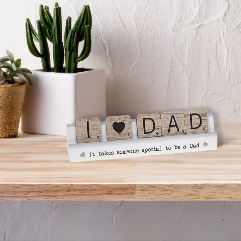 Love Kates Scrabble Sentiments Dad Someone Special Wooden Scrabble Table