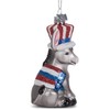 Kurt Adler NB1592 Noble Gems Political Donkey Hanging Ornament, 4-inch