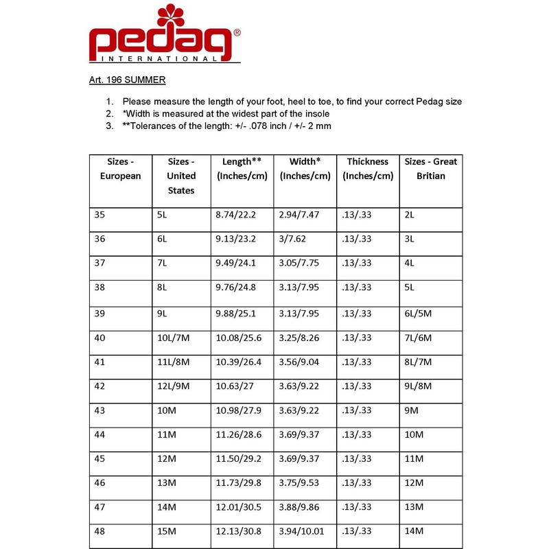Pedag - Plantilla de algodón puro lavable para verano, color