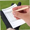 Totority 100pcs Golf Scoring Pencils Pre-sharpened Half Graphite and Portable