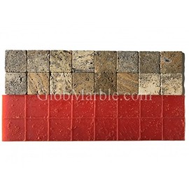 Concrete Stamp Stamp SM 6010/F, Floppy Stamp. Travertine Stone Border