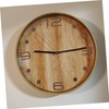 Cabilock Black Walnut Wall Clock Roman Numerals Number Stickers Vintage