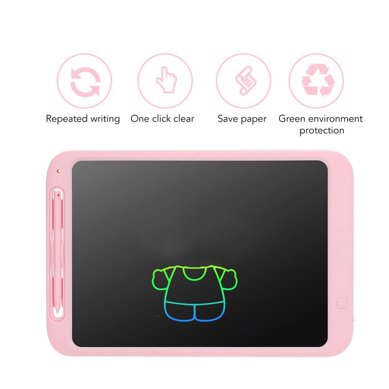 12in LCD Writing Tablet Erasable Colorful Handwriting Lock Electronic Drawing