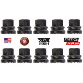 Dorman/AutoGrade New 10 Wheel Lug Nuts W. Washer for Excursion F250 F350 F450 F550 F53 Super Duty