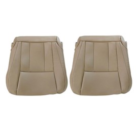 SecosAutoparts Driver & Passenger Side Bottom Microfiber Leather Seat Cover Compatible with Toyota 4Runner 1996 1997 1998 2000 2001 Oak Tan