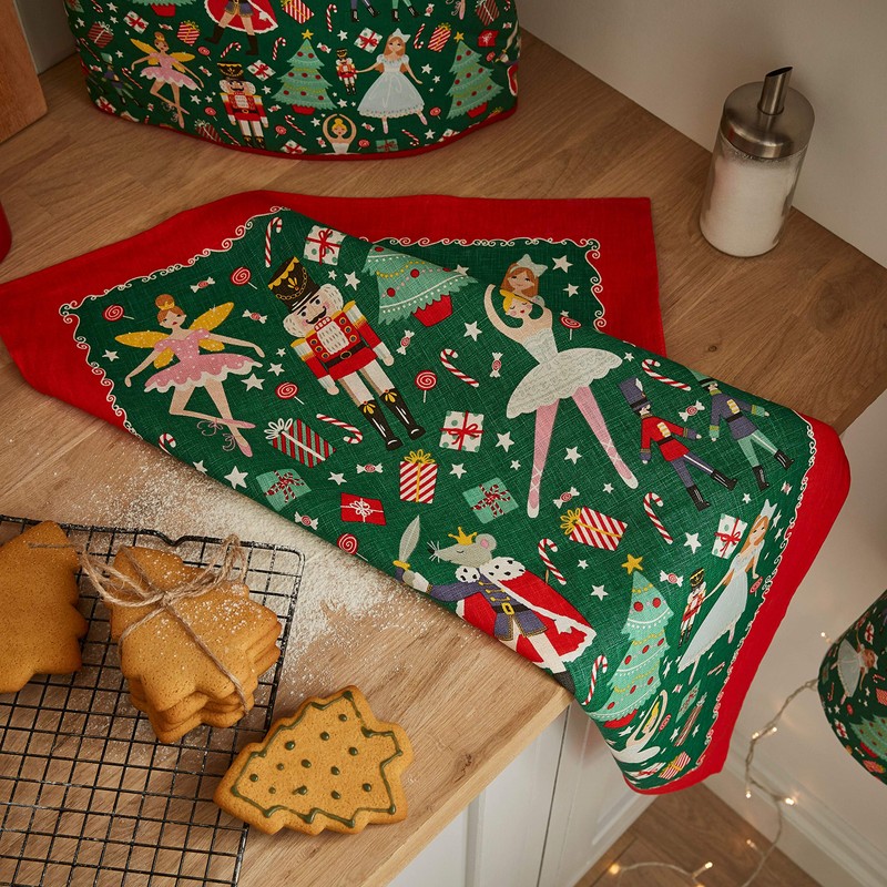 Ulster Weavers Nutcracker Christmas Xmas 100% Linen Tea Towel