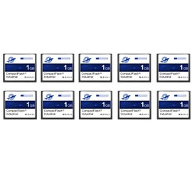 Dogfish 10 Pack 1GB Compact Flash Memory Card High Performance Industrial CF Type I Card FAT16 for Industrial Equipment and Vintage Digital Cameras
