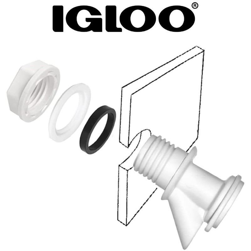 IGLOO Part's (White) Push Button Spigot, 2-10 Gallon Water Jugs