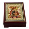 Needzo Rosary Box Madonna Icon Box Virgin Mary Crowned Box
