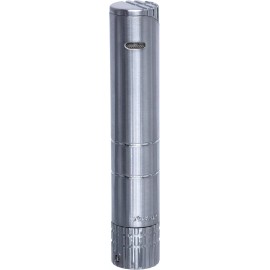 Xikar Turrim Cigar Lighter, Single Jet Flame, Silver