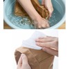 Bombinate Large Washed Craft Washable Storage Bag, Paper Brown, Food
