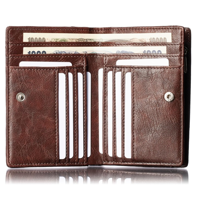 JIL GOADON Men's Bi-Fold Wallet, Popular, Large Capacity, Ultra Lightweight,