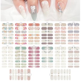 MWOOT 14 Sheets 3D Nagelsticker Nagelfolie Blumen, Nail Art Stickers, Sticker für Nägel Selbstklebend, Cute Fingernagel Sticker Design, Nagel Aufkleber Nagel Stripes Nagel Deko Geschenk für Frau