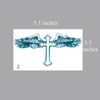 Yeeech Temporary Tattoos for Men Waterproof Long Lasting Neck Design