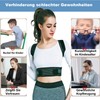 Posbaer Back Straightener Comfortable and Adjustable Back Support Belt, Posture