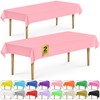 DecorRack 2 Rectangular Tablecloths BPA-Free Plastic, 54 x 108 inch,