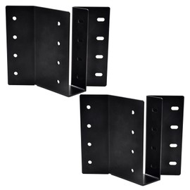 (2-Pack) 2 x 6 Heavy-Duty Steel Joist Hanger Bracket, Skewed Right 45 Degree, Face Mount Rafter Bracket for Floor Deck and Ceiling Trusses