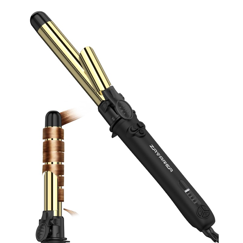 Rotating Curling Iron 1inch Black