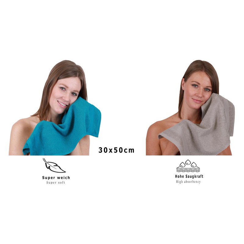 Betz Palermo Guest Towel Set 100% Cotton Size 30 x