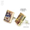Kidnapped R. L. Stevenson Clay Mini Book Cufflinks Pair Set