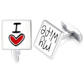 'Honey Bear 1 Pair Cufflinks Stainless Steel Cufflinks For Men I Love My Wife