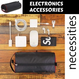 Rough Enough Small Tool Pouch Box Bag with Zipper for Motorcycle Mountain Bike Electrician Electronics Accessories