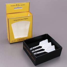 CUESOUL ROST T19 Shaft Integrated Flight Big Wing Shape - ROST T19-White with Ice Shaft 3-Piece Set (CS-AK578L)