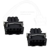 Create idea 2pcs 3 Pin Car Wire Harness Connector 357972753