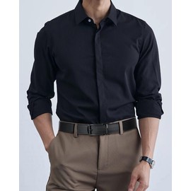 BOSTANTEN Mens Belt Leather Ratchet 1 3/8'' Belt For Men Gift Dress and Casual with Adjustable Buckle, Trim to Fit