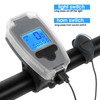 Multifunctional Bike Front Light Bicycle Speedometer LED Display Horn Warning
