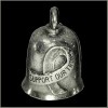 AAGB Pewter Motorcycle Gremlin Bell Support Our Troops Military Ribbon