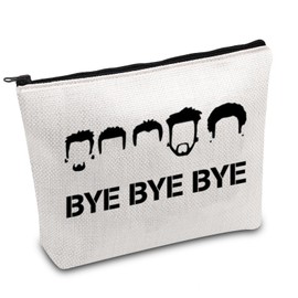 Boy Band Music Group Inspired Gift Bye Bye Bye Merch 90s Boy Band Makeup Bag Music Band Quote Cosmetic Bag (Bye UK)