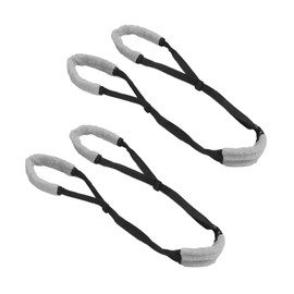 HilBeliFU 2Pcs Sling for Dogs Back Legs, Soft Dog Hind Leg Support Harness with Adjustable Buckle, Webbing Dog Support Sling, Flexible Dogs Back Leg Harness, 15.75in-27.56in, Black