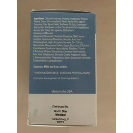 North Star Medical Chocolate Mint Meal replacement pudding & shake with aspartame