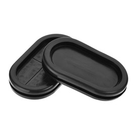 sourcing map Rubber Grommets Oval Double-Sided Fastening Size 46 x 23 mm for Wire Protection Pack of 10