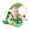 Sloosh Baby Swimming Floats with Removable Sun Canopy, Inflatable Baby