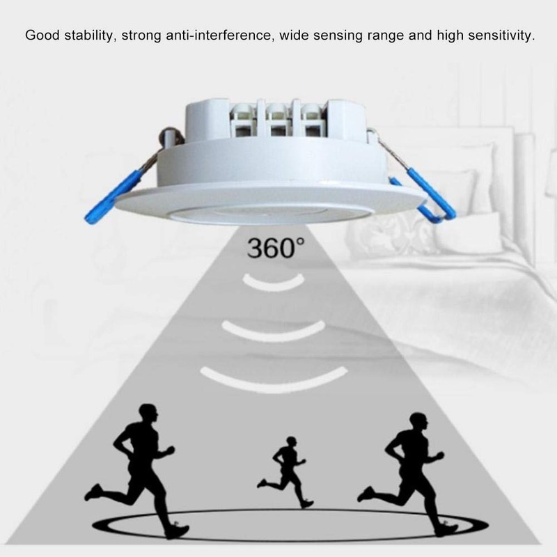 Motion Sensor Light Switch, 360 Degree Smart Microwave Sensor Ceiling