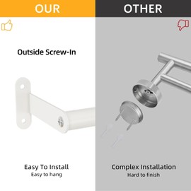 MKO Towel Bar for Bathroom, 16IN Hand Towel Holder with Metal Black, Towel Rack Hanger Sturdy Wall Mounted for Kitchen