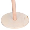 Bird Perch Stand Wooden Parrots Stand with Stainless Steel Feeding