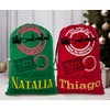 NACRE APPAREL Christmas Jumbo Santa Sack Custom Name Santa Claus