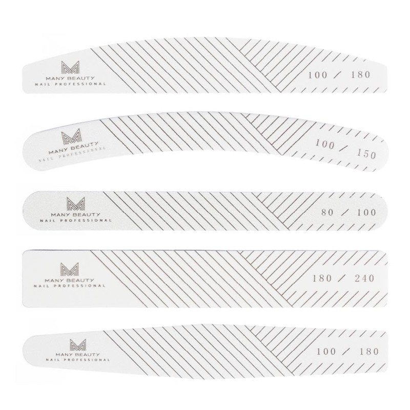 MANY BEAUTY Nail File for Gel Nails 180/240 - Nail