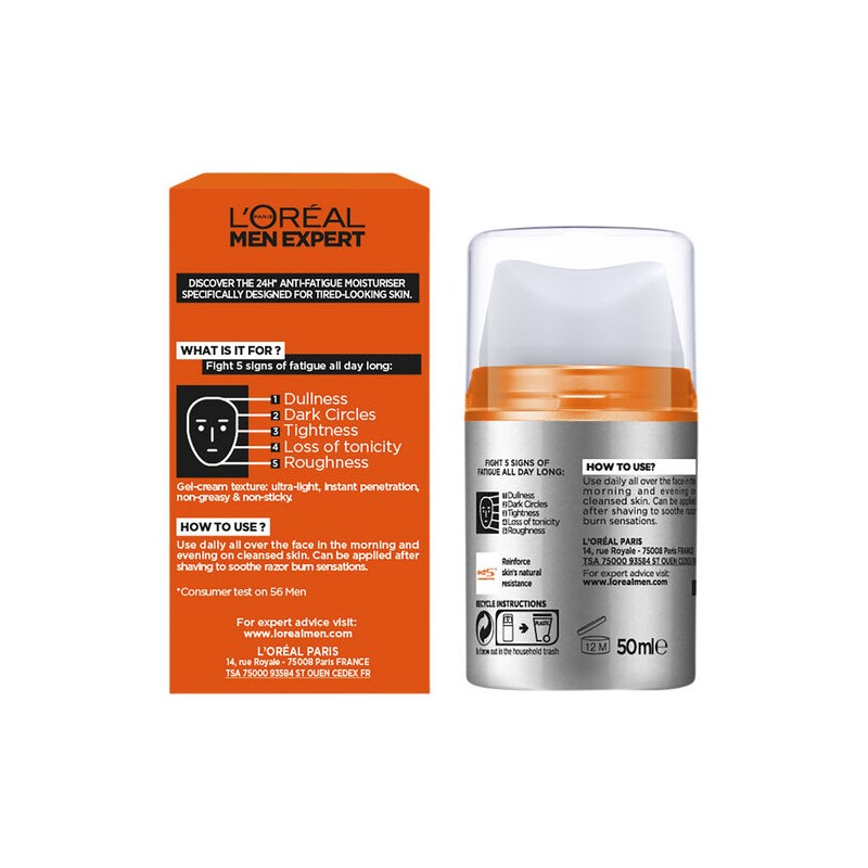 L'Oreal Men Expert Hydra Energetic Moisturiser 50mL